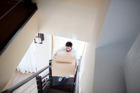 Man carrying boxes