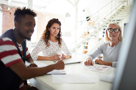 Teamwork at officeの写真素材