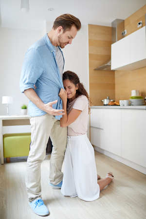 Do not leave me aloneの写真素材