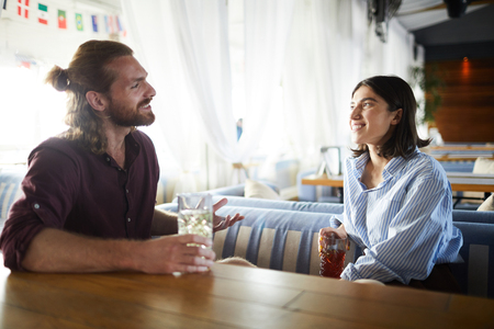 Dates in cafeの写真素材