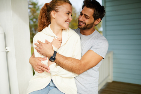 Getting warmの写真素材