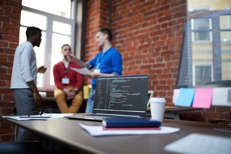 Workplace of it-engineerの写真素材