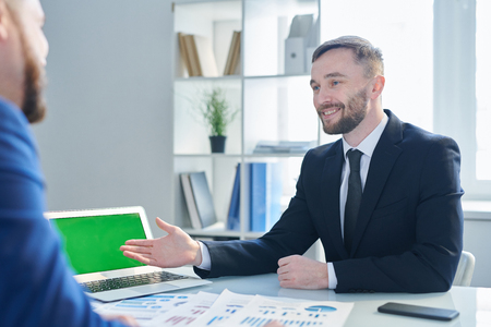 Meeting of businessmenの写真素材