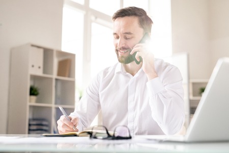 Man working in officeの写真素材