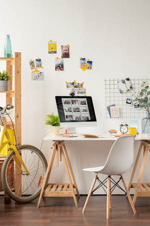 Workplace at homeの写真素材