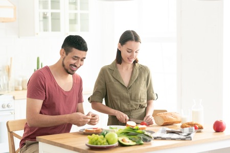 Couple in the kitchen