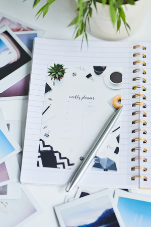 Photo in copybook