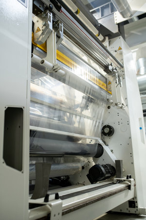 Huge technological construction or industrial machine for processing materials
