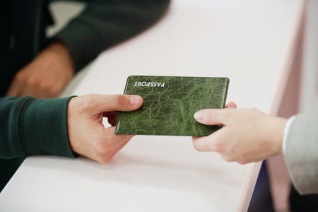Passport for registrationの写真素材
