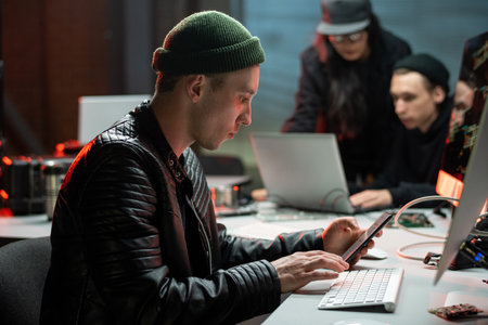 Contemporary fraud with smartphone stealing personal information