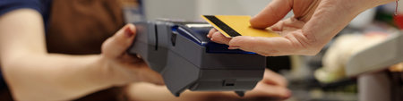 Credit Card Payment in Store Header Formatの写真素材