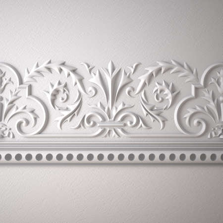 3d illustration of floral ornamentの写真素材