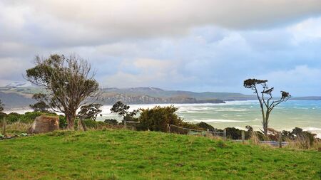 Scenic Florence Hill lookout point in Catlins, New Zealand