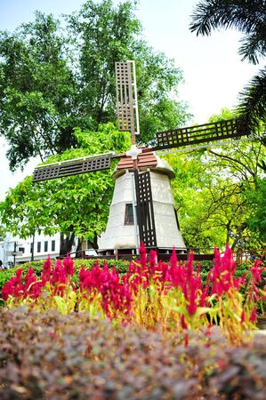 Traditional windmill model in Malaccaの写真素材