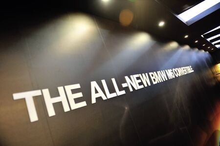 BMW M6 Convertible Preview at Singapore Yacht Show April 28, 2012 in Singaporeのeditorial素材