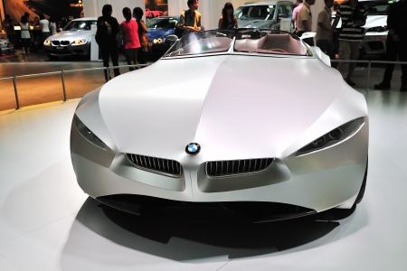 BMW GINA Light Visionary concept car at BMW World Singapore 2010 at Marina Bay Sands Expo November 14, 2010 in Singaporeのeditorial素材