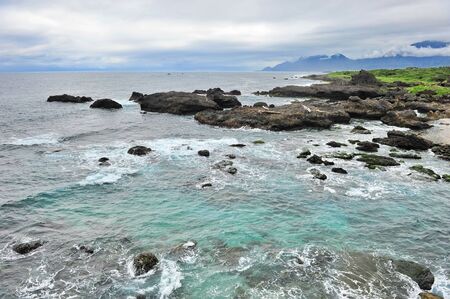 San Xian Tai natural scenic and popular tourist area in Taitung, Taiwanの写真素材