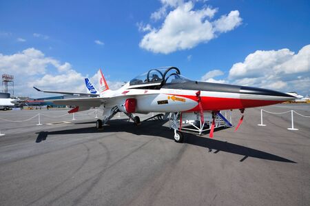 Korea Aerospace Industries T/A-50 Golden Eagle training jet at Singapore Airshow February 03, 2010...