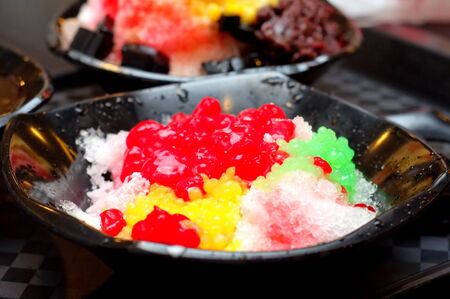 Ice shaving dessert popular in Singapore and Malaysiaの写真素材