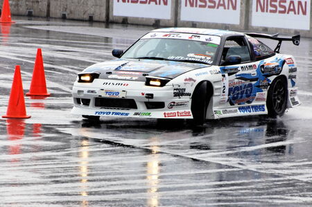 SINGAPORE - JULY 05: Zee drifts during Formula Drift Singapore 2009 Pro-am Series July 05, 2009 in...