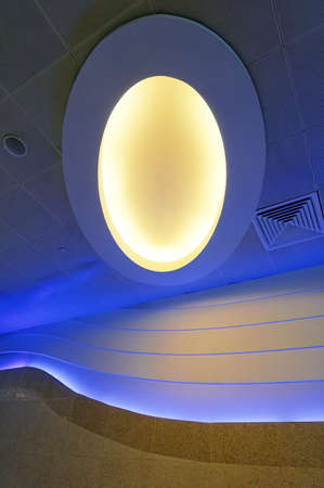 Interior lighting and wall designの写真素材