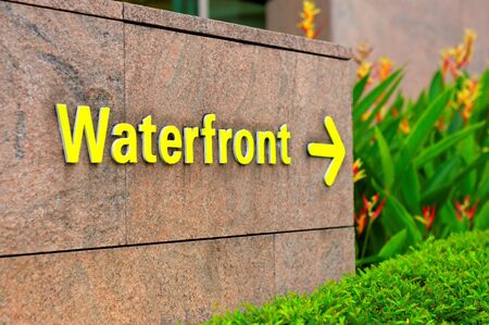 Waterfront sign