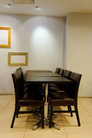 Interior of a food court