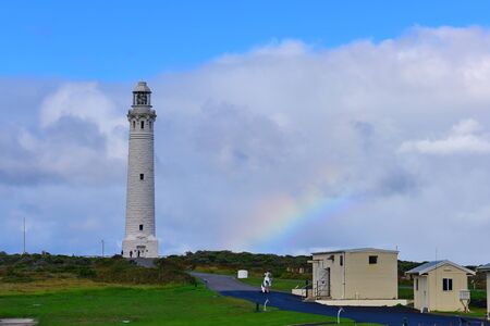 Cape Leeuwin Lighthouse protecting the coastの写真素材