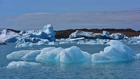 Jokulsarlon Glacier Lagoon in southeast Iceland, on the edge of Vatnajokull National Park