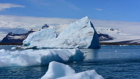 Jokulsarlon Glacier Lagoon in southeast Iceland, on the edge of Vatnajokull National Park