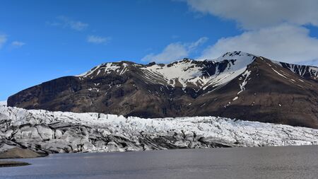 Glacier at Skaftafell, Vatnajokull National Park in Icelandの写真素材