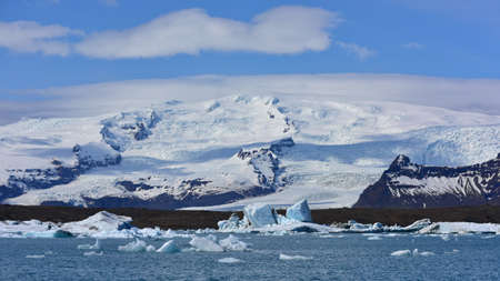 Jokulsarlon Glacier Lagoon in southeast Iceland, on the edge of Vatnajokull National Park