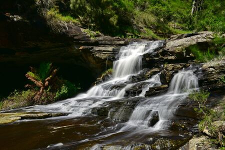 Rapids along Sheoak Creek in Victoria, Australiaの写真素材