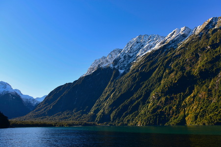 Milford Sound in Fiordland National Park, New Zealandのeditorial素材