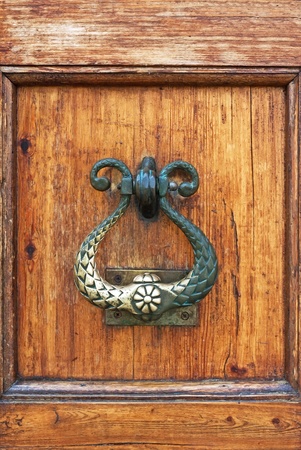 beautiful ancient door locks and doorhandleの写真素材