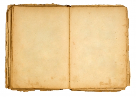 Very old open book and empty pages 
の写真素材