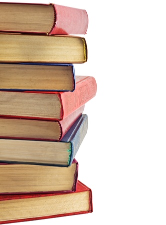 Old books isolated on white background 
の写真素材