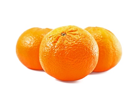 three sweet tangerinesの写真素材