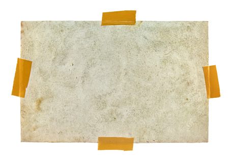 Vintage photo frame on white backgroundの写真素材