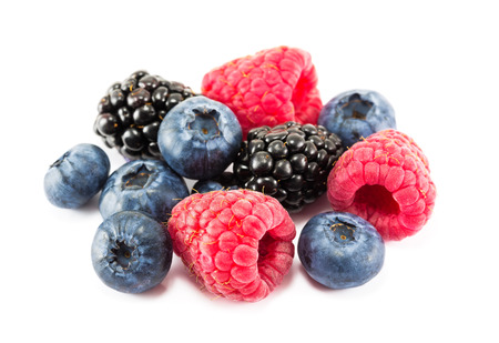 Fresh ripe berry on a white background