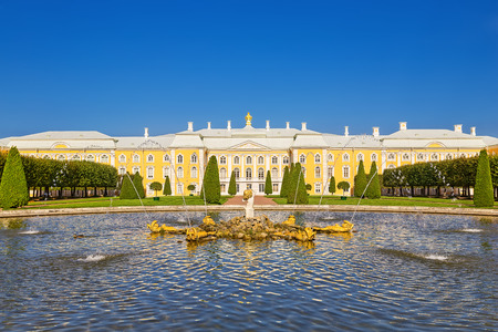 Peterhof Palace, St. Petersburg, Russiaのeditorial素材