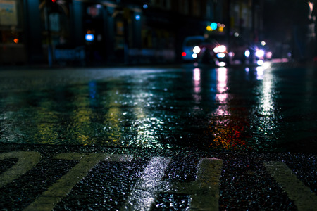 Long exposure picture Aster rain Londonの写真素材