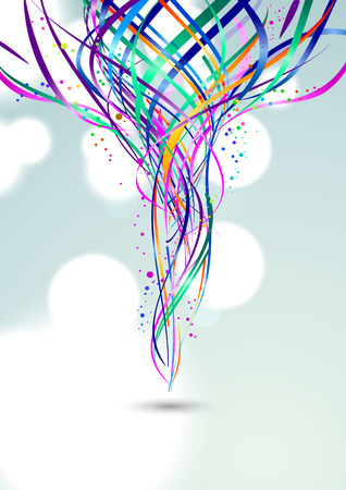 Abstract Lines Background, Vector Illustrationのイラスト素材