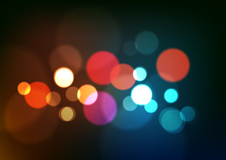 Abstract Light Bokeh Background, Vector Illustrationのイラスト素材