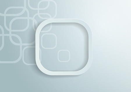 White Paper Rounded Rectangles Background, Vector Illustrationのイラスト素材