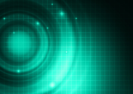 Abstract Digital Technology Dark Cyan Background, Vector Illustrationのイラスト素材