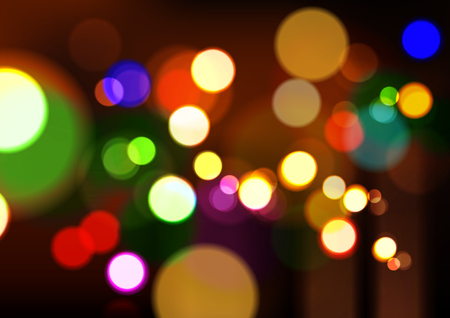 Abstract Christmas Lights Background, Vector Illustrationのイラスト素材