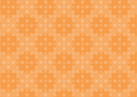 Abstract geometric shapes pattern orange background, Vector illustrationのイラスト素材
