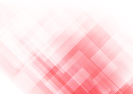 Abstract square shapes on red background, Vector illustrationのイラスト素材