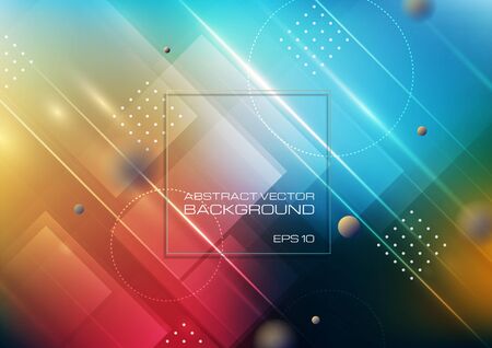 Abstract geometric shapes colors background. Vector Eps10のイラスト素材